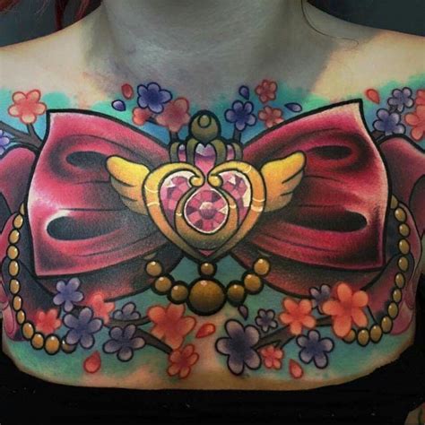 The Best Places to Consider for a Sailor Jerry Tattoo. . Sailor moon chest tattoo